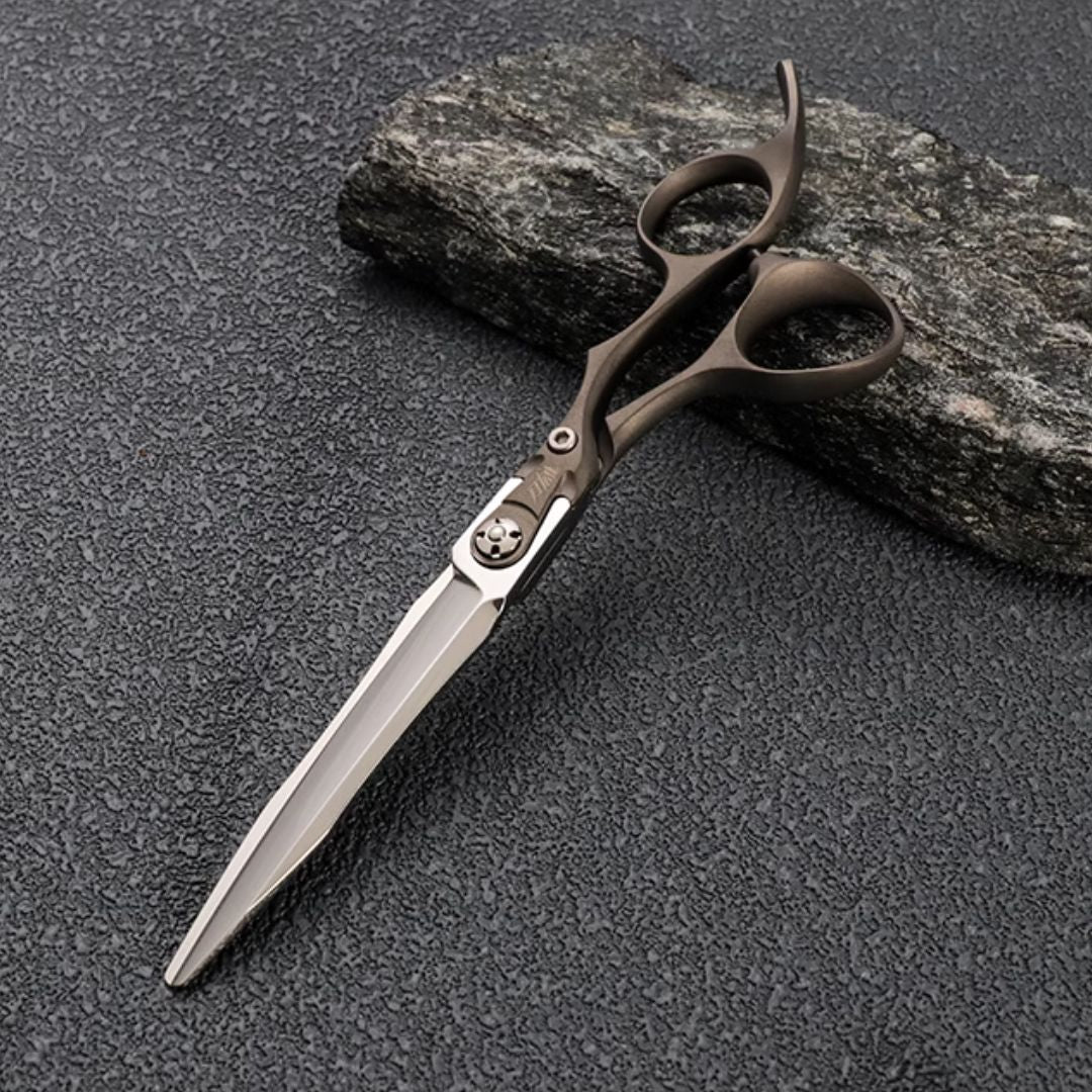6.3 inch flat shear powder steel high-end hairdressing scissors