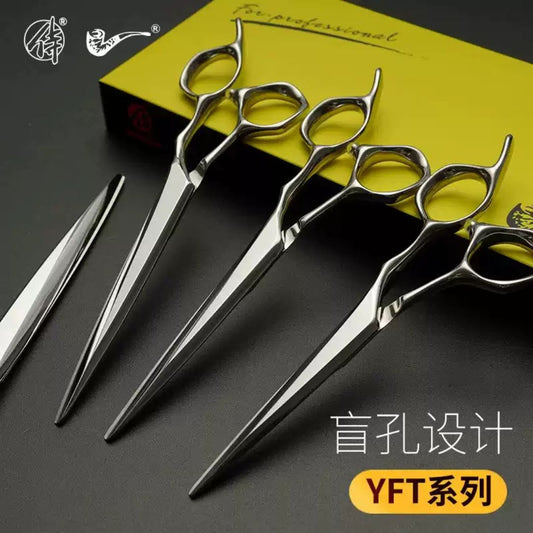 Blind hole design hairstylist special comprehensive scissors